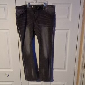 Buffalo David Bitton Dark Gray Straight Jeans